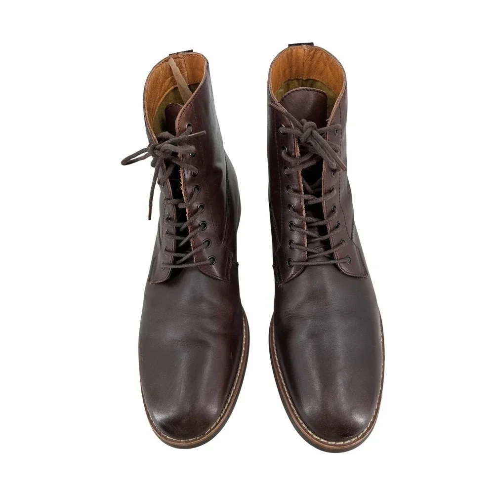 JackThreads Alexander Dark Brown Leather Lace Up Boots‎ FW2016-AXP-102 Size 10.5